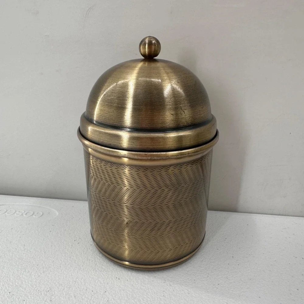 Brass‎ Sugar Canister With Lid 6.5